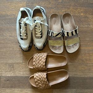 Loeffler Randall sneaker and sandal bundle
